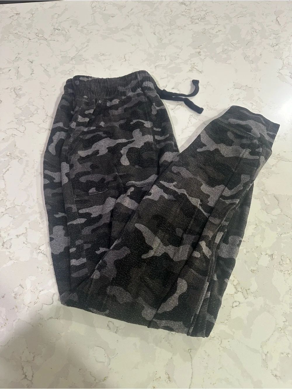 Express Camo Jogger Pants - Black & Gray